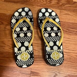 EUC Tory Burch Wedge flip flops- Size 8